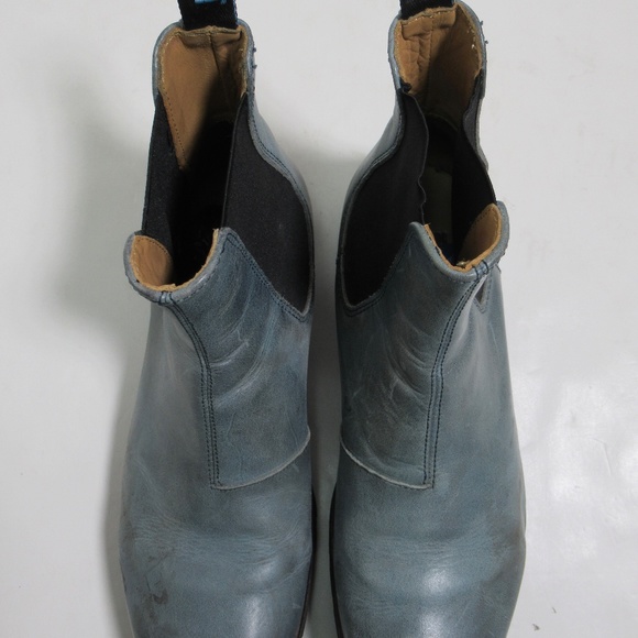 John Fluevog Men's Radio 2 Stephen Chelsea Boots Blue Size 9.5 US / 9 UK / 43 EU - Picture 3 of 12